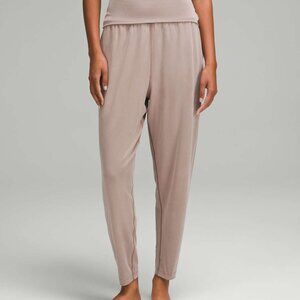Lululemon Cupro Foldover Relaxed Yoga Pant Taupetastic Size 8